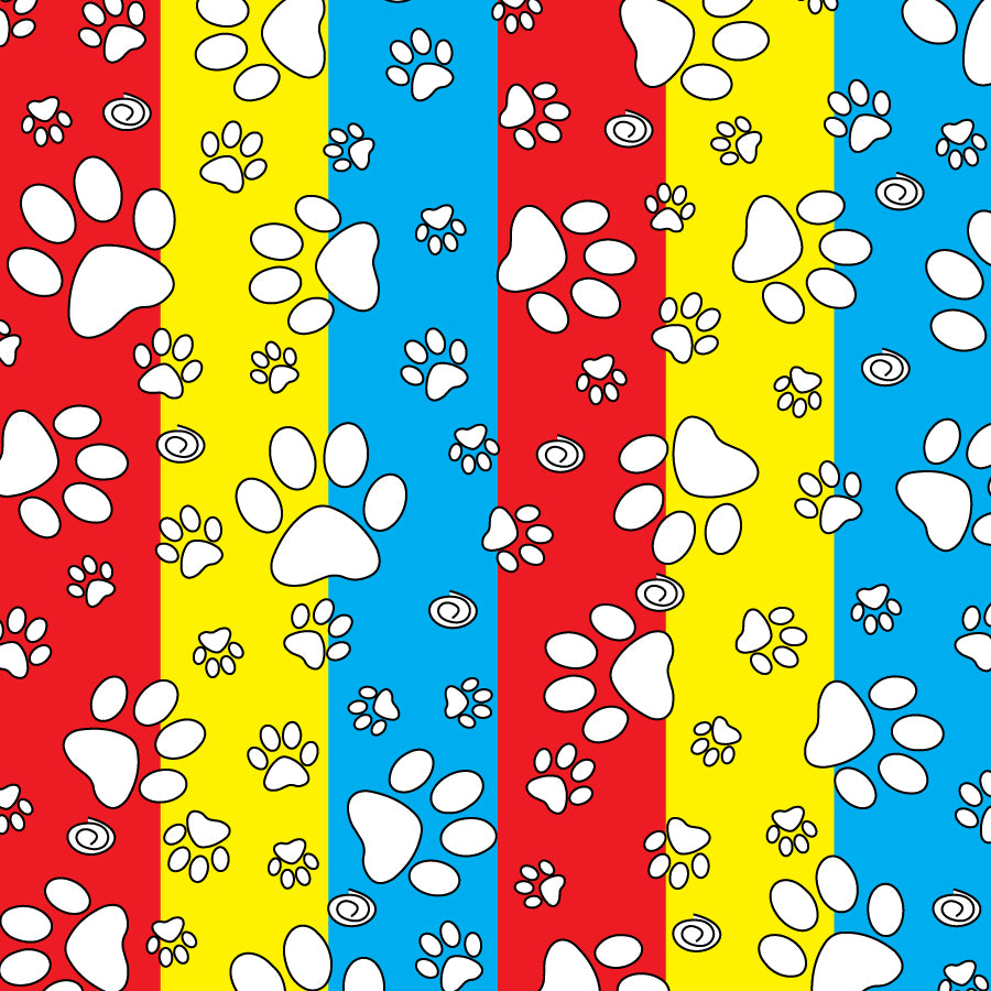 SQ3155 Paws & Bones Square Bandana