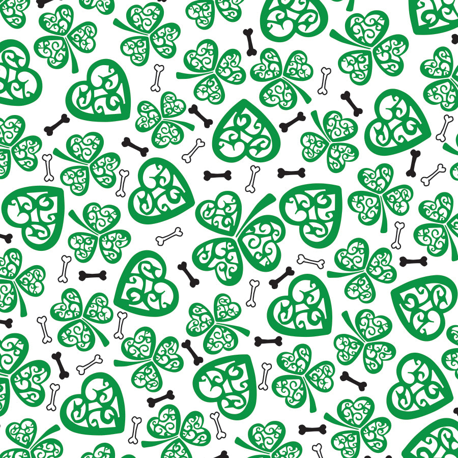 SQ3156 St.Patrick's Day Square Bandana Green