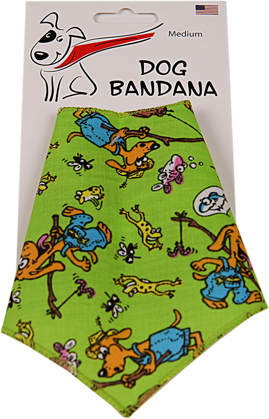 SA3158 Gone Fishing Doggie Bandana, Blue