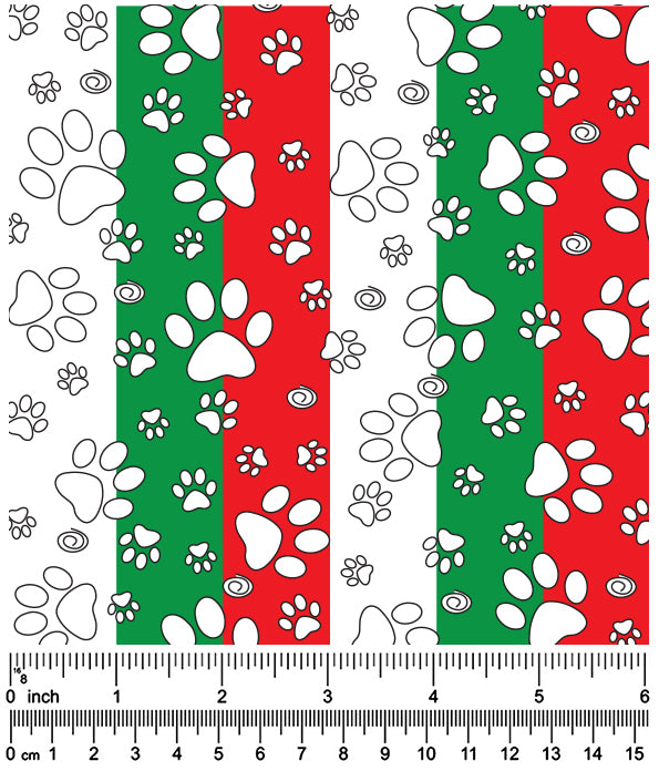 F7161 Paws & Bones Bandana