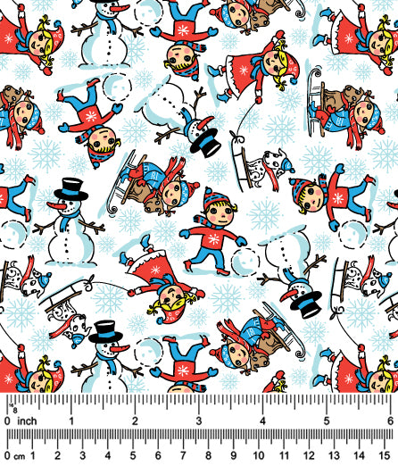 F7162 Christmas Winter, White