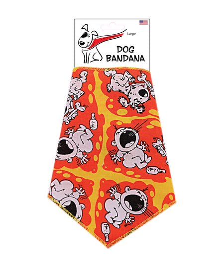 S3166 Funny Doggie Meets Baby Bandana, Red