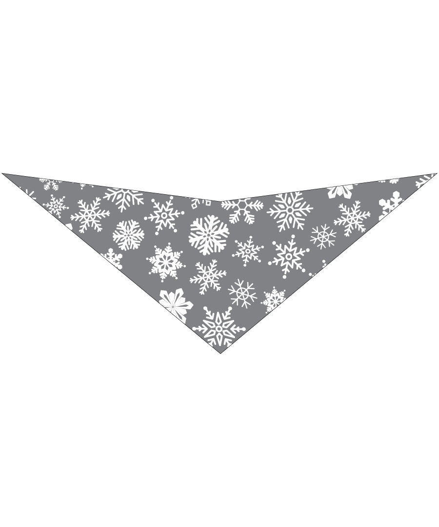 S3167 Snowflakes Bandana Grey