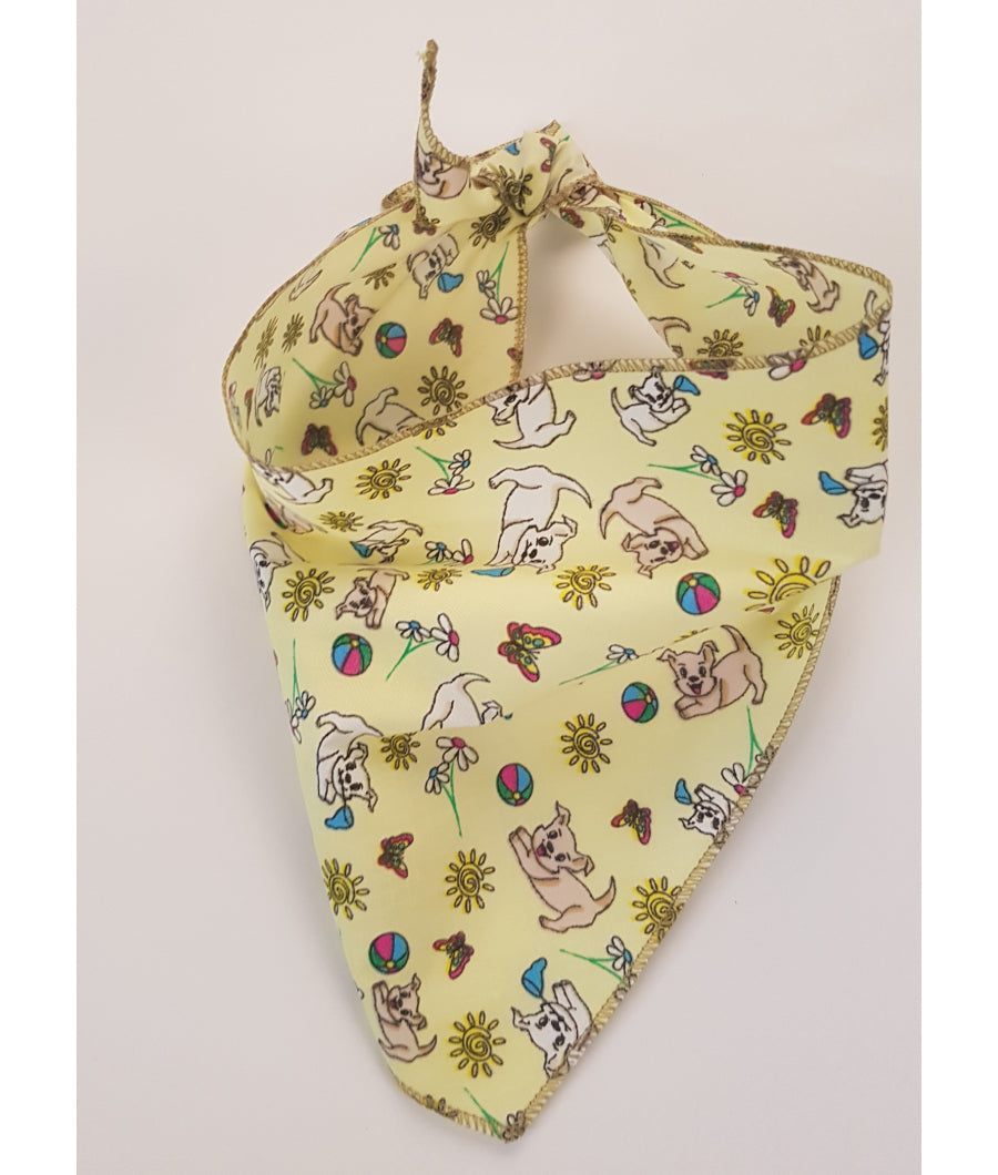 SA3169 Summer Playtime Doggie Bandana, Yellow