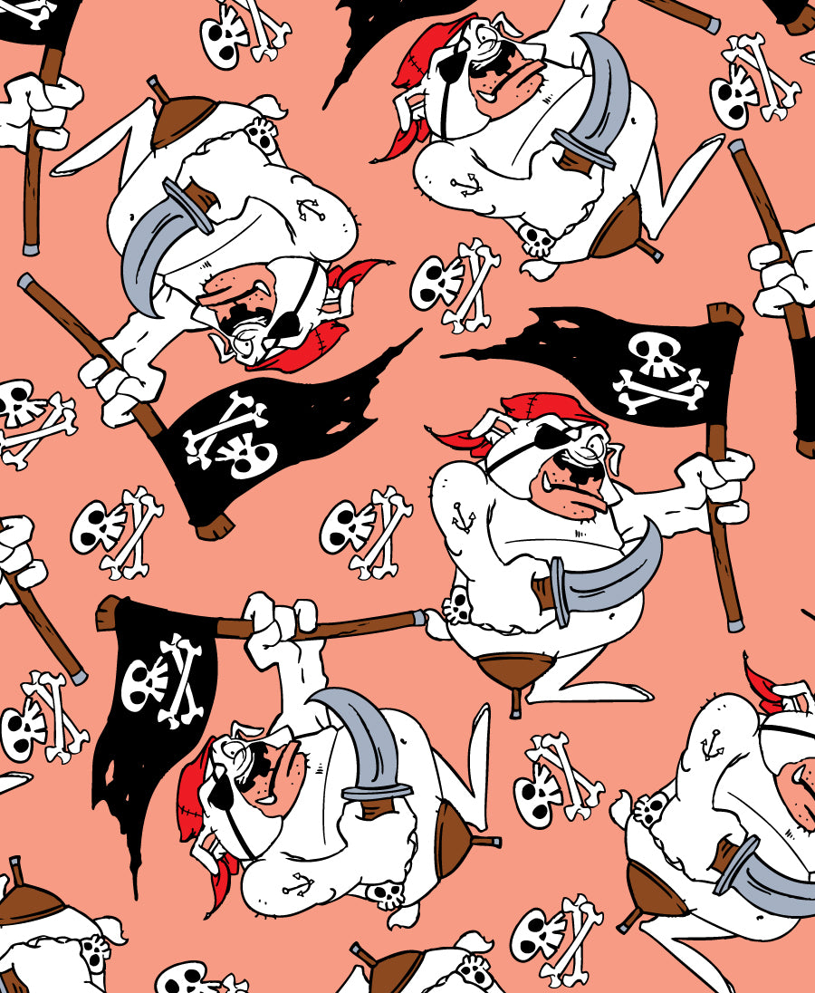 F7170 Pirate Bully Box Fabric, Orange