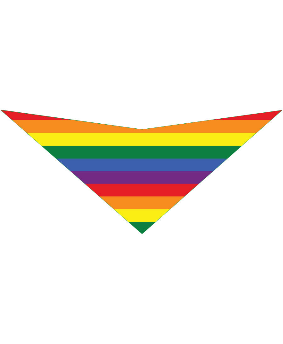 S3173 Rainbow Pride Stripes Doggie Bandana