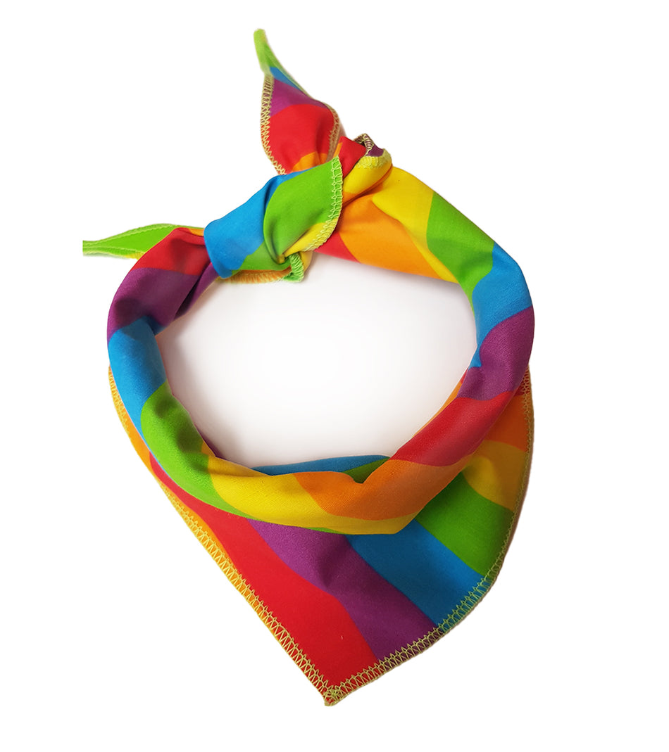S3173 Rainbow Pride Stripes Doggie Bandana