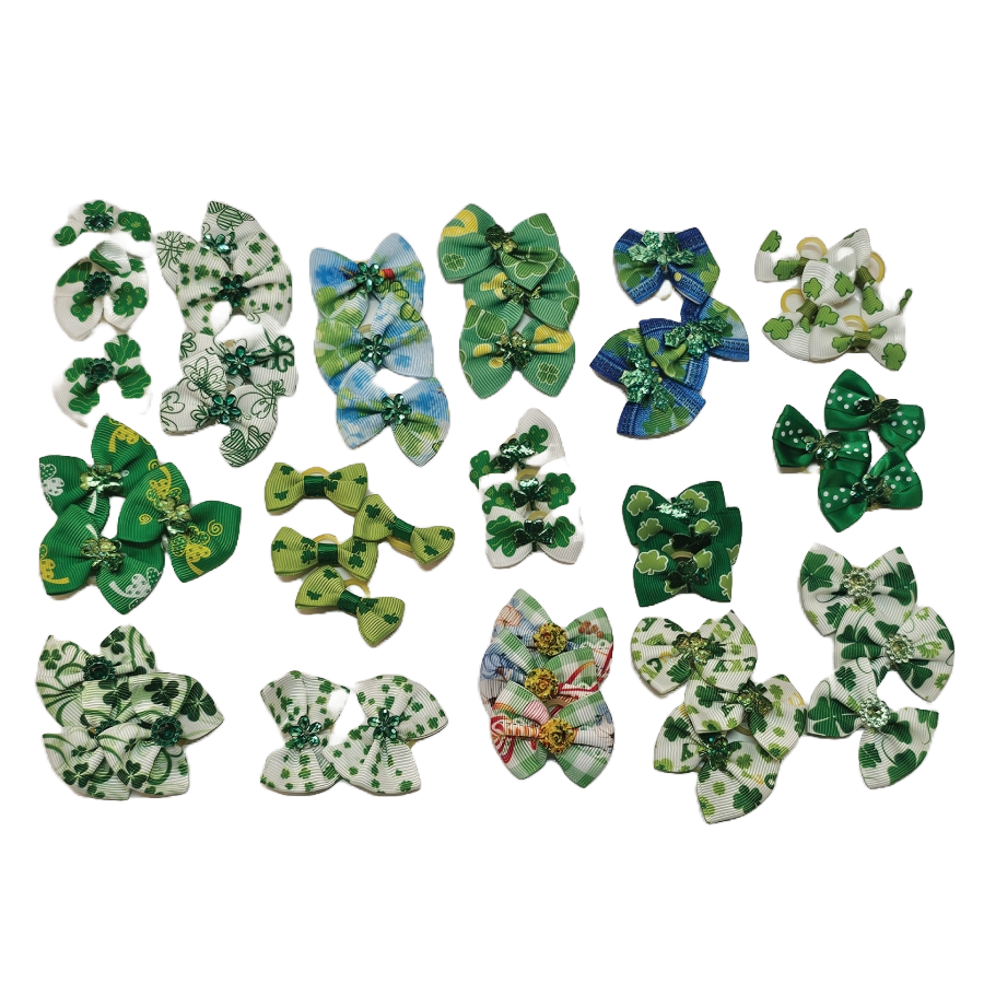 PKB8 24 Mix Pack St. Patrick's Day Bows