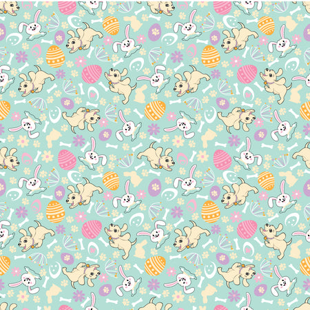 SQ3176 Easter Square Bandana Blue