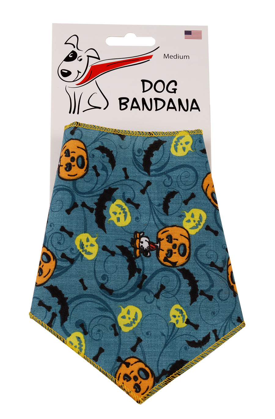 SA3178 Jack O Lantern Doggie Bandana, Blue
