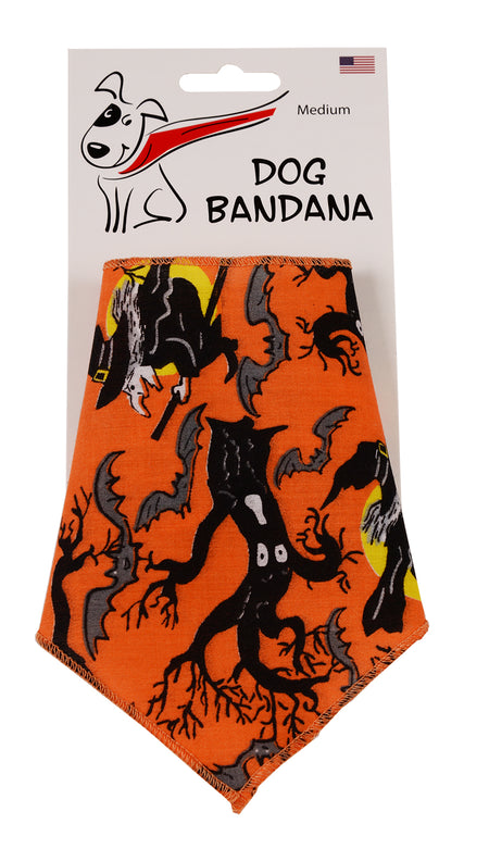 SA3179 Wicked Witch Doggie Bandana, Orange