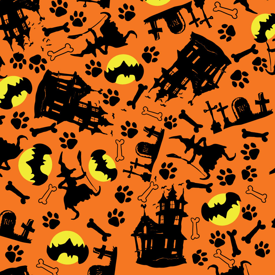 SQ3181 Halloween Doggie Bandana