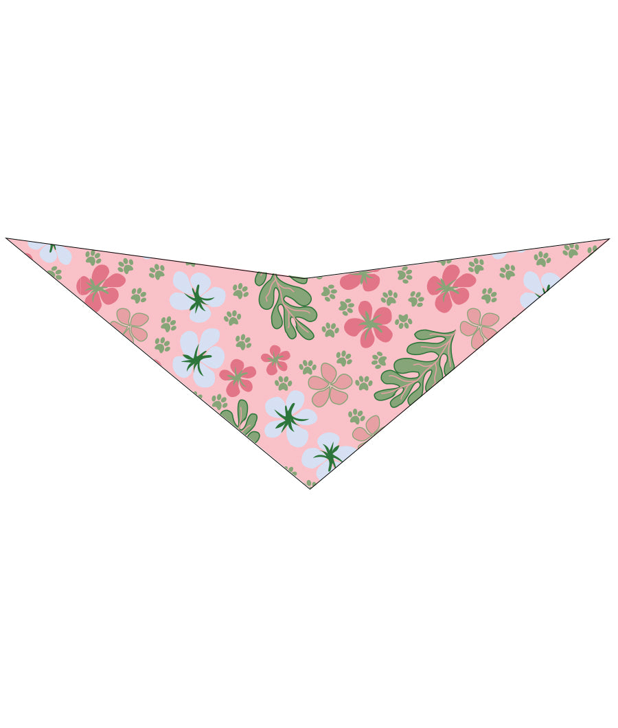 S3187 Spring Summer Bandana, Pink Flowers