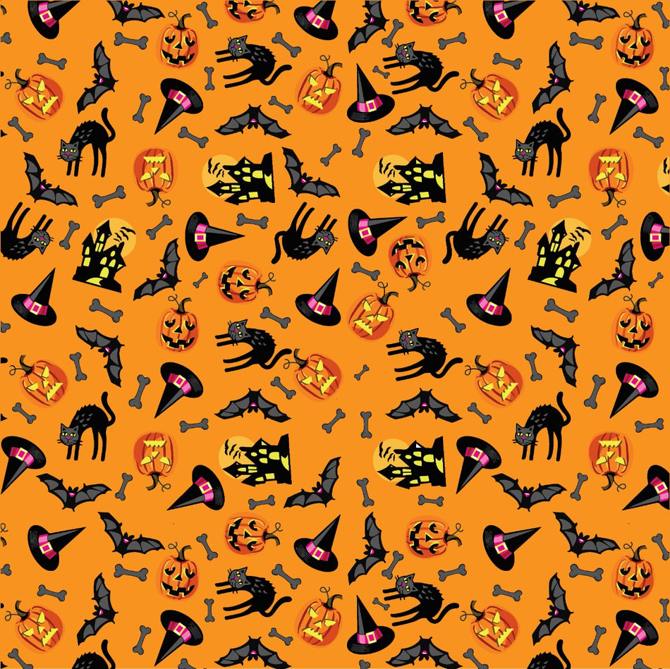SQ3188 Halloween Square Bandana