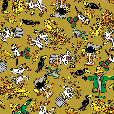 SQ3189 Thanksgiving Doggie Bandana