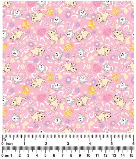 F7191 Easter Doggie Fabric