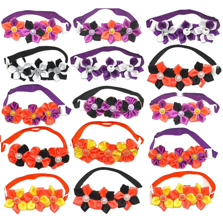 FC1 12 Mix Pack Halloween Flower Collars