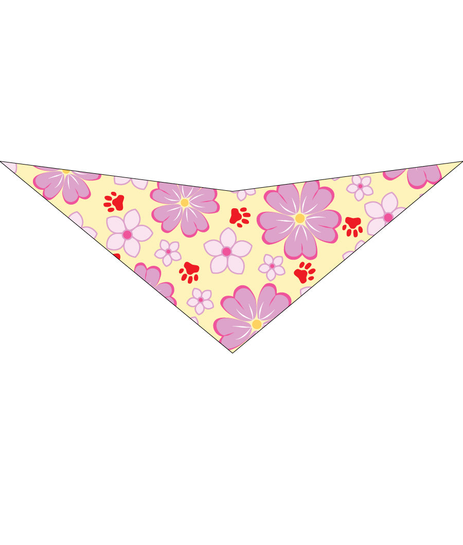 S3207 Flowers Bandana Pink