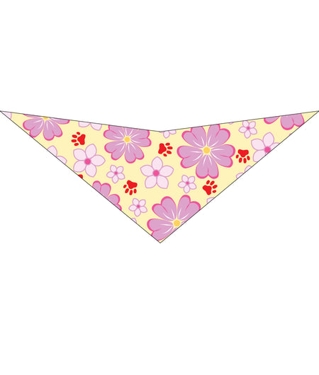 S3207 Flowers Bandana Pink