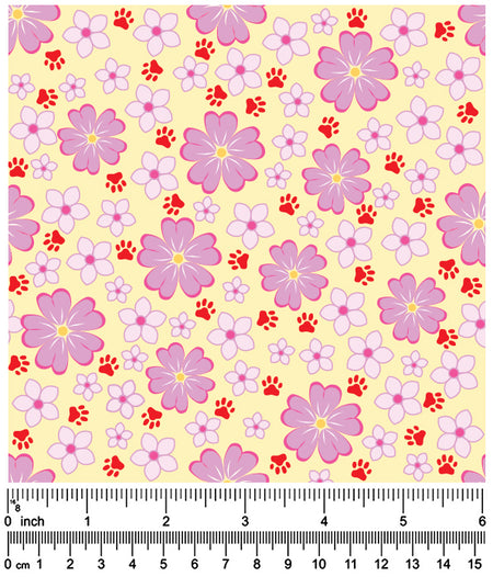 F7207 Flower Paws Fabric