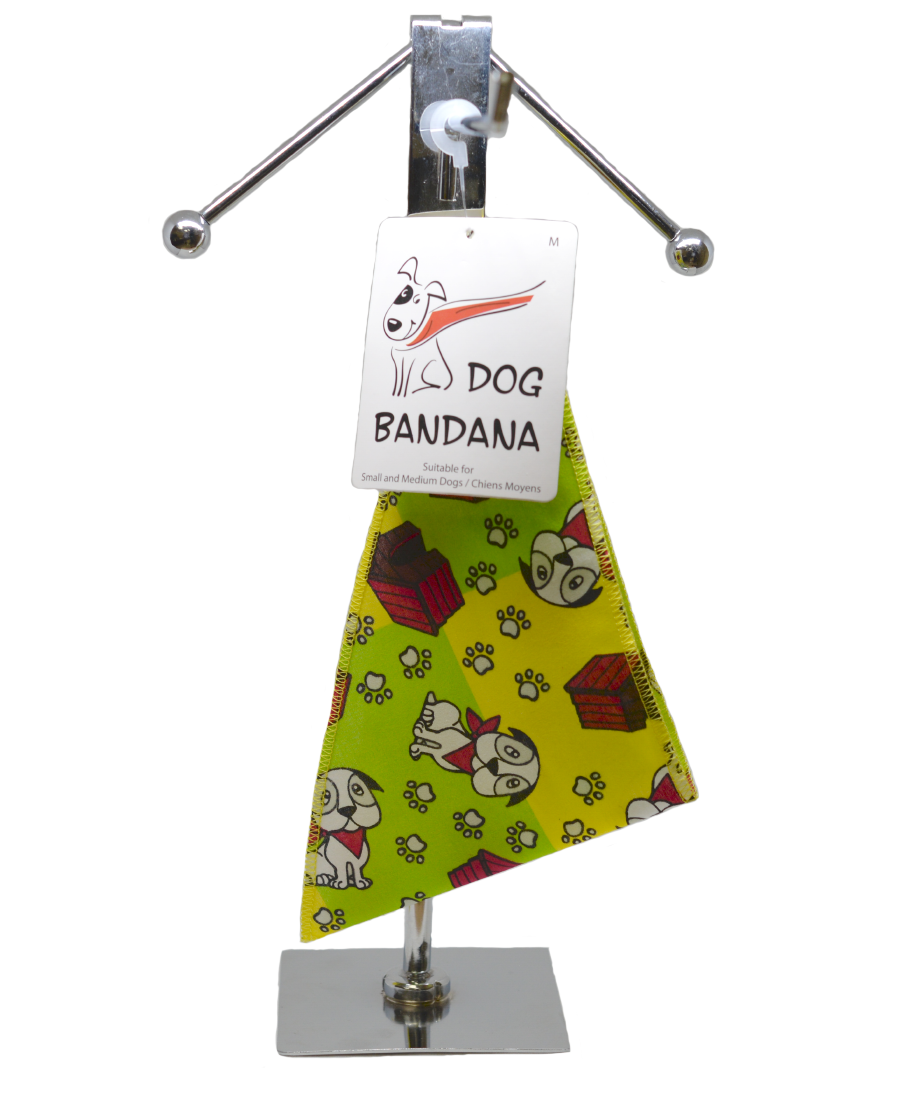 SA3207 Doggie House Bandana, Yellow Green