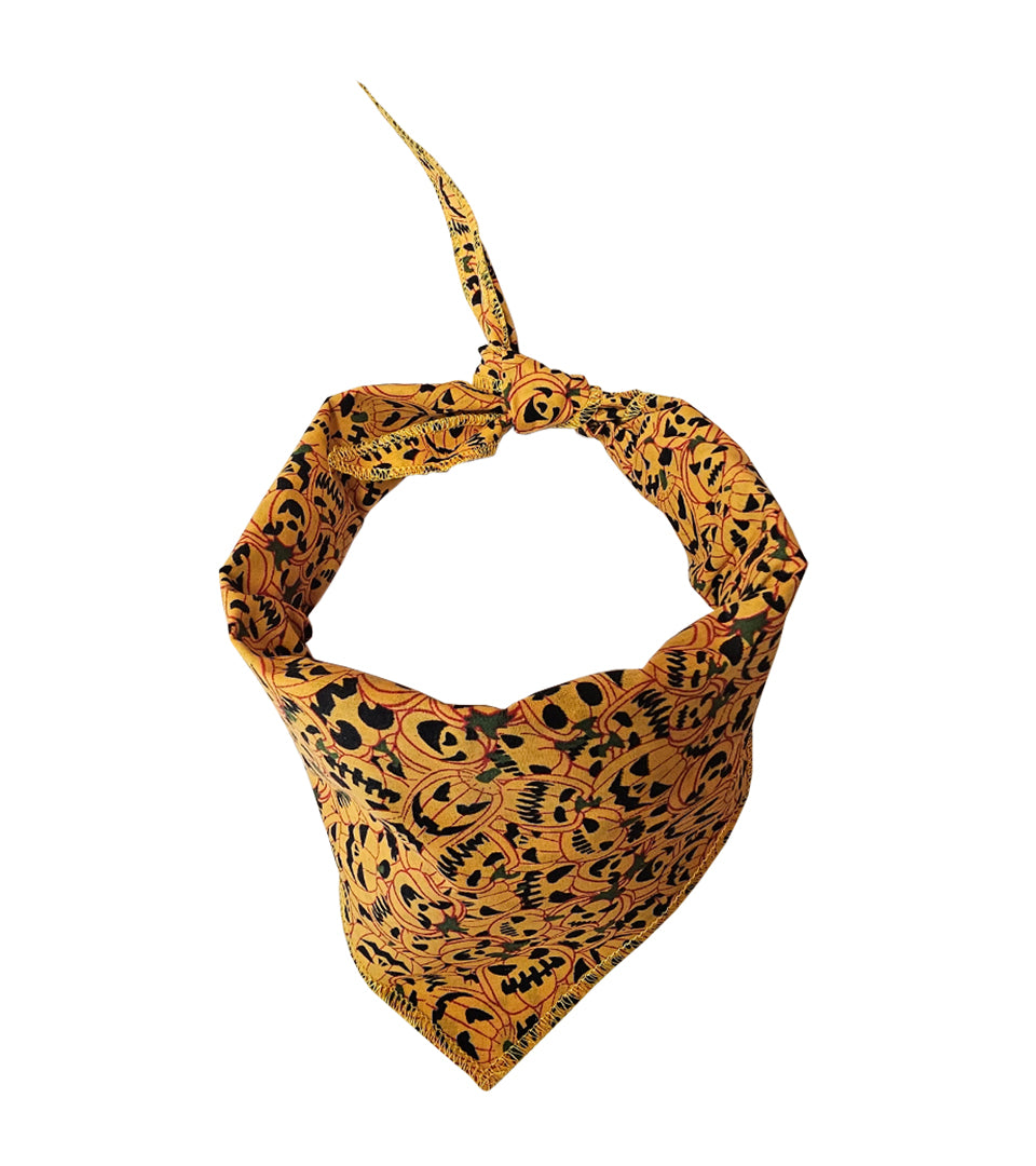 S3212 Halloween Pumpkin Bandana