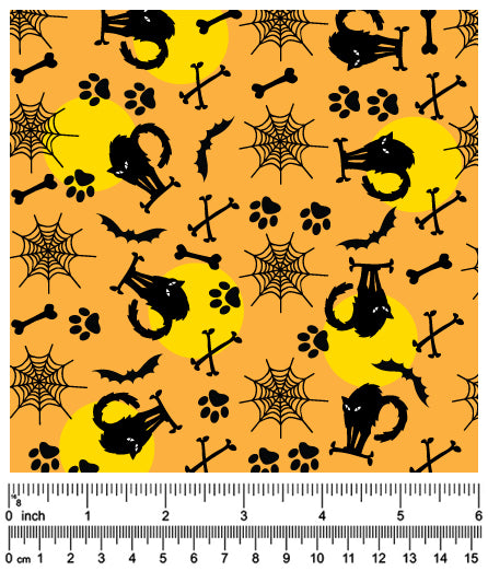 F7214 Halloween Bandana Orange