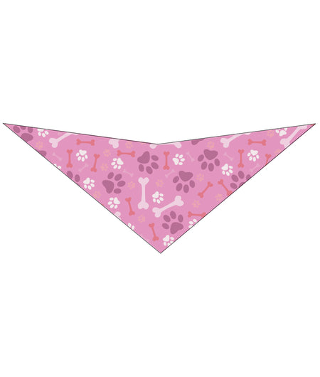 S3216 Paws & Bones Bandana, Pink