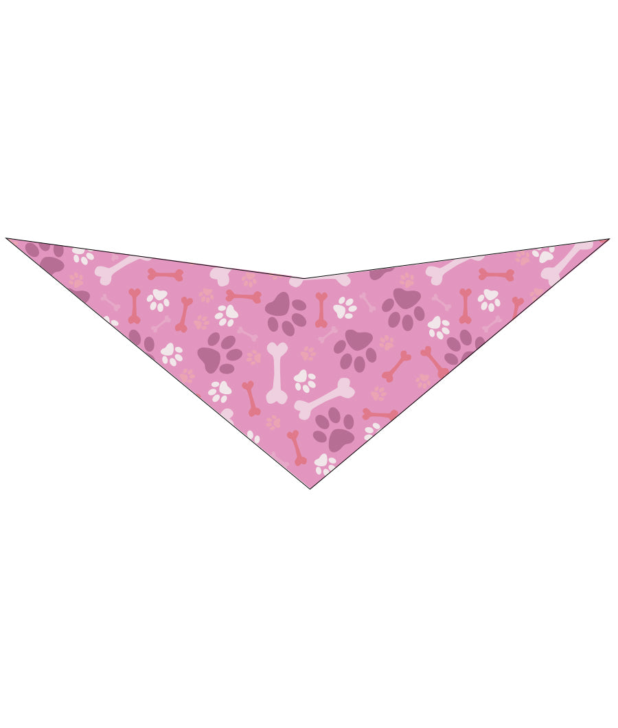 S3216 Paws & Bones Bandana, Pink