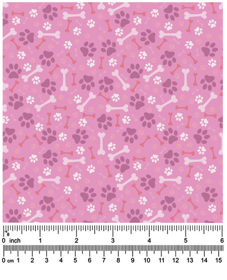 F7216 Paws & Bones, Pink