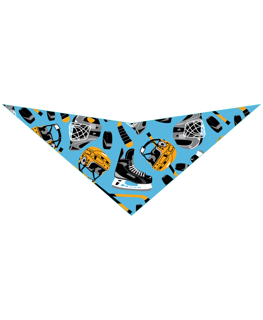 SA3021 Ice Hockey Doggie Bandana, Blue