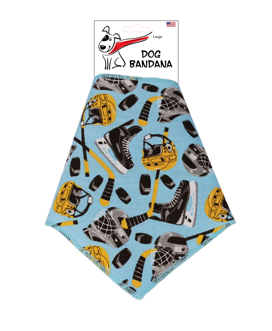 SA3021 Ice Hockey Doggie Bandana, Blue