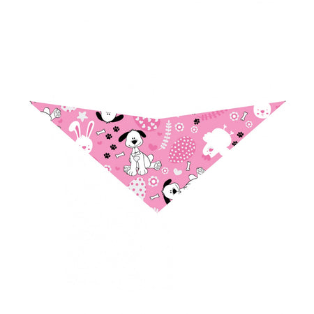 S3226 Easter Bunny & Chick Doggie Bandana, Pink