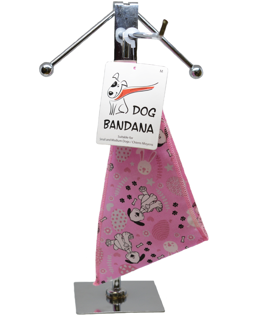 S3226 Easter Bunny & Chick Doggie Bandana, Pink
