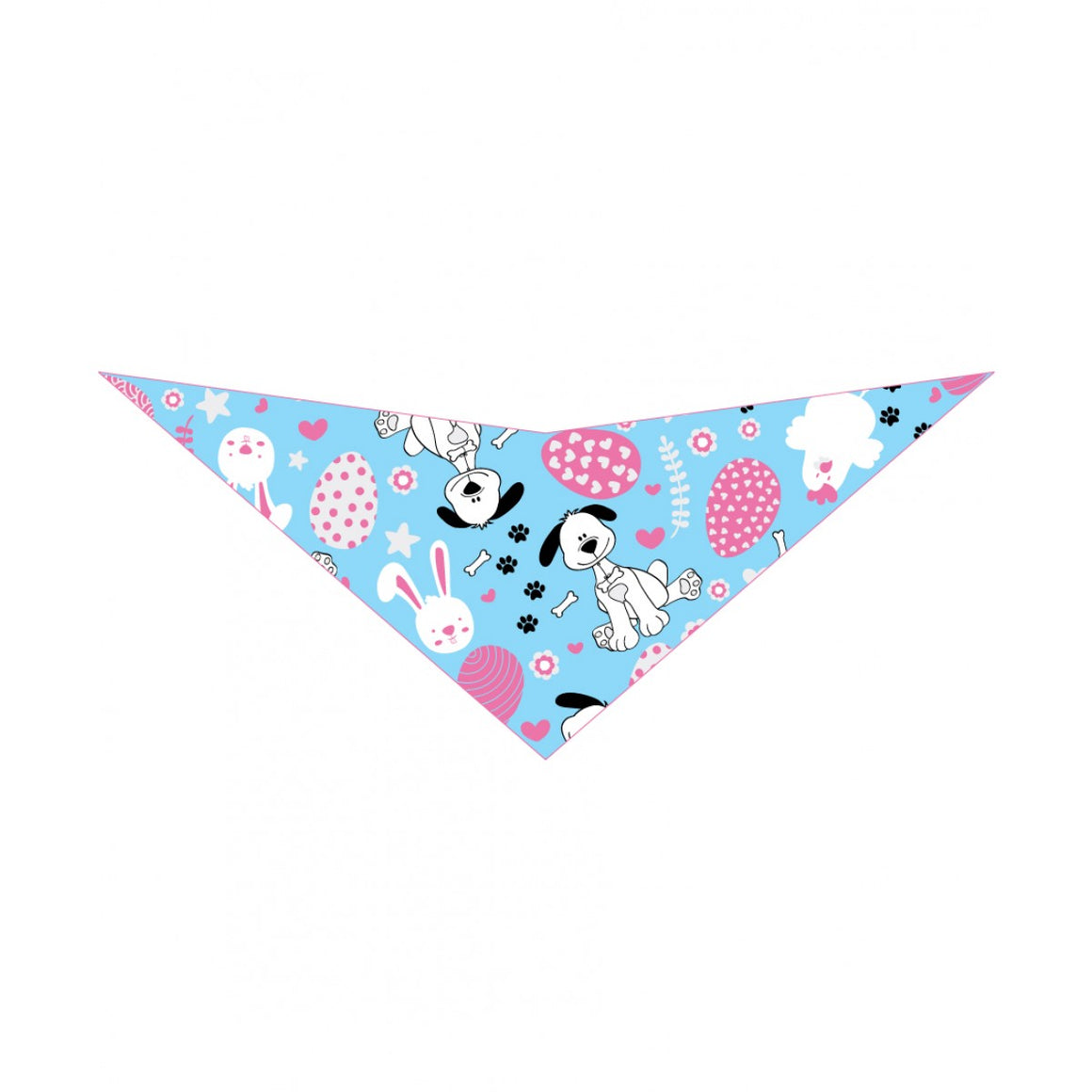 S3227 Easter Bunny & Chick Doggie Bandana, Blue
