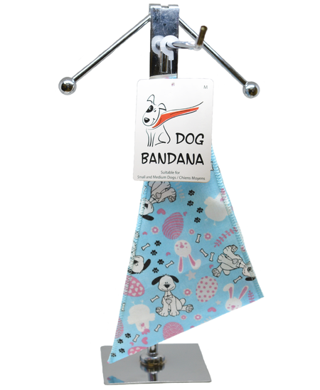 S3227 Easter Bunny & Chick Doggie Bandana, Blue