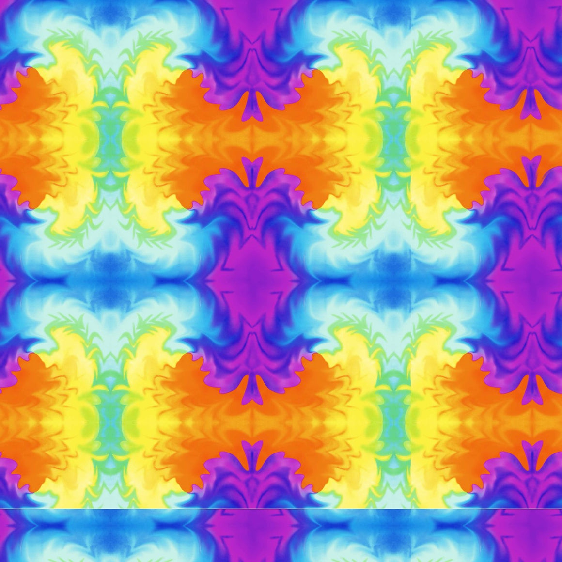 SQ3233 Casual Tie-dye Square Bandana