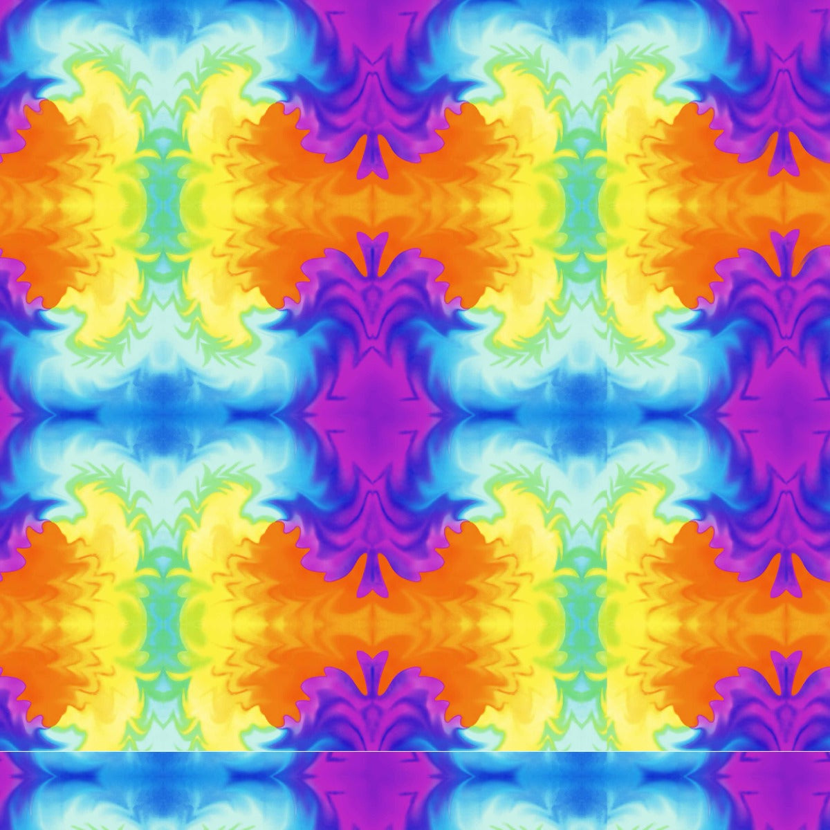 SQ3233 Casual Tie-dye Square Bandana