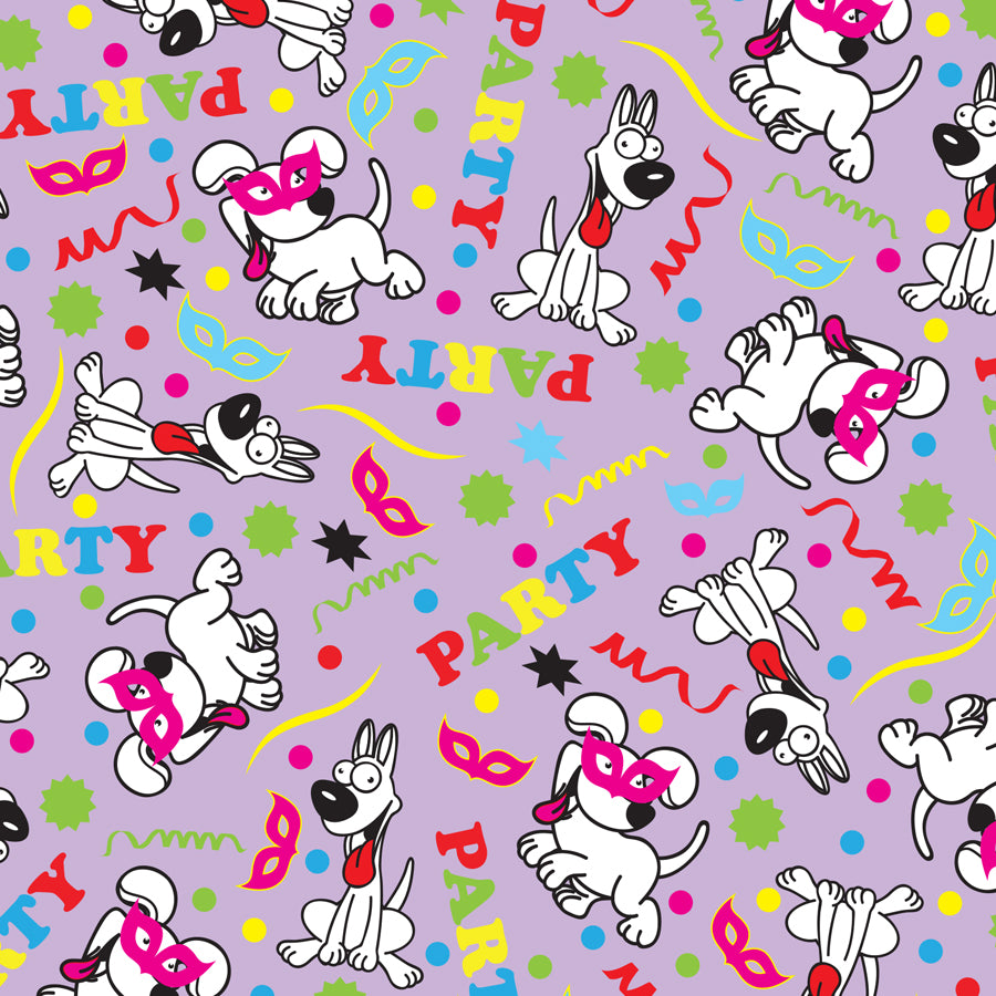 SQ3240 Party Doggie Bandana, Purple