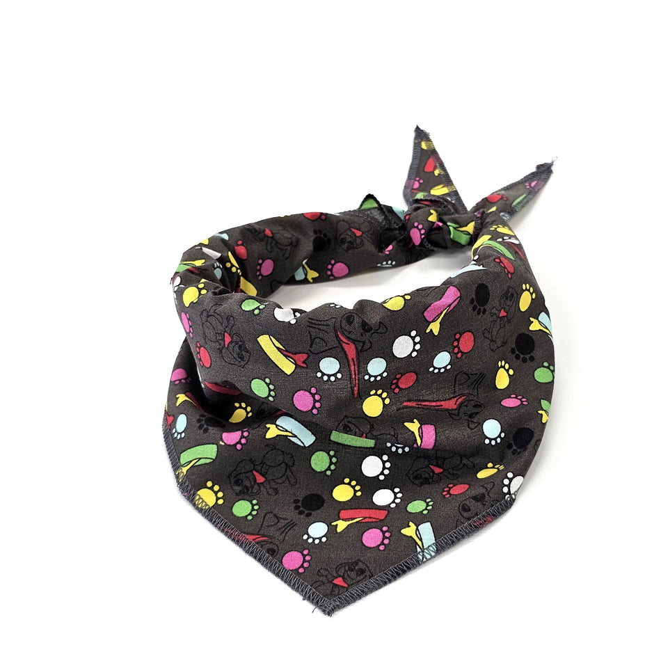 S3250 Happy Dog, Paws & Bones Bandana