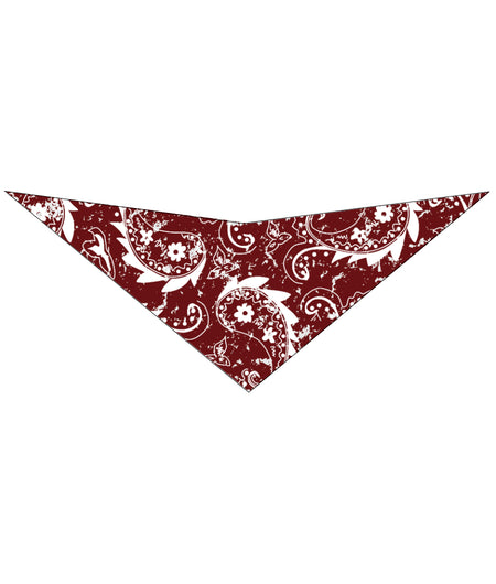 S3252 Rustic Brown Triangle Paisley Bandana 100% Premium Cotton