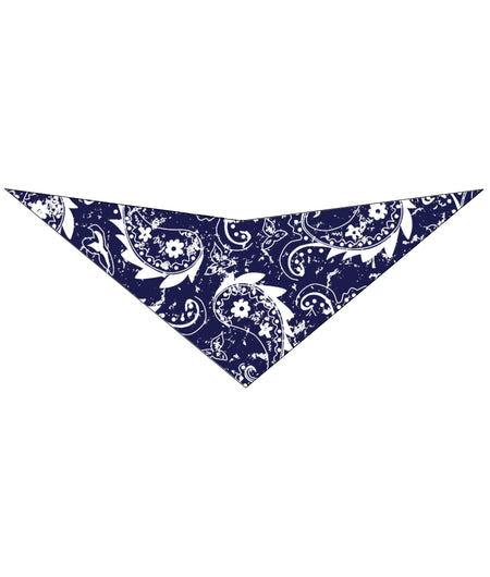 S3253 Rustic Navy Paisley Triangle Bandana 100% Premium Cotton