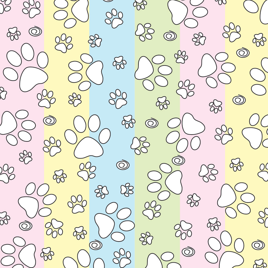 SQ3025 Paws Square Bandana