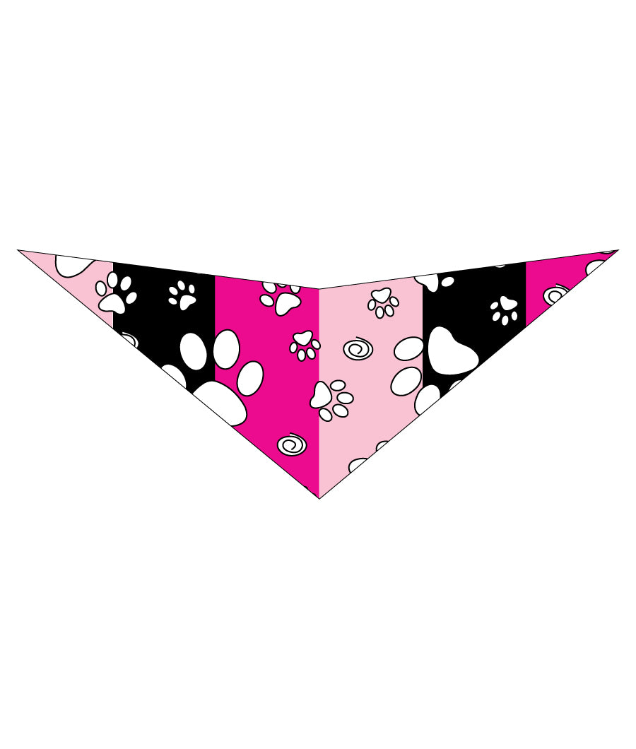 S3260 Paws & Bones Bandana, Pinky