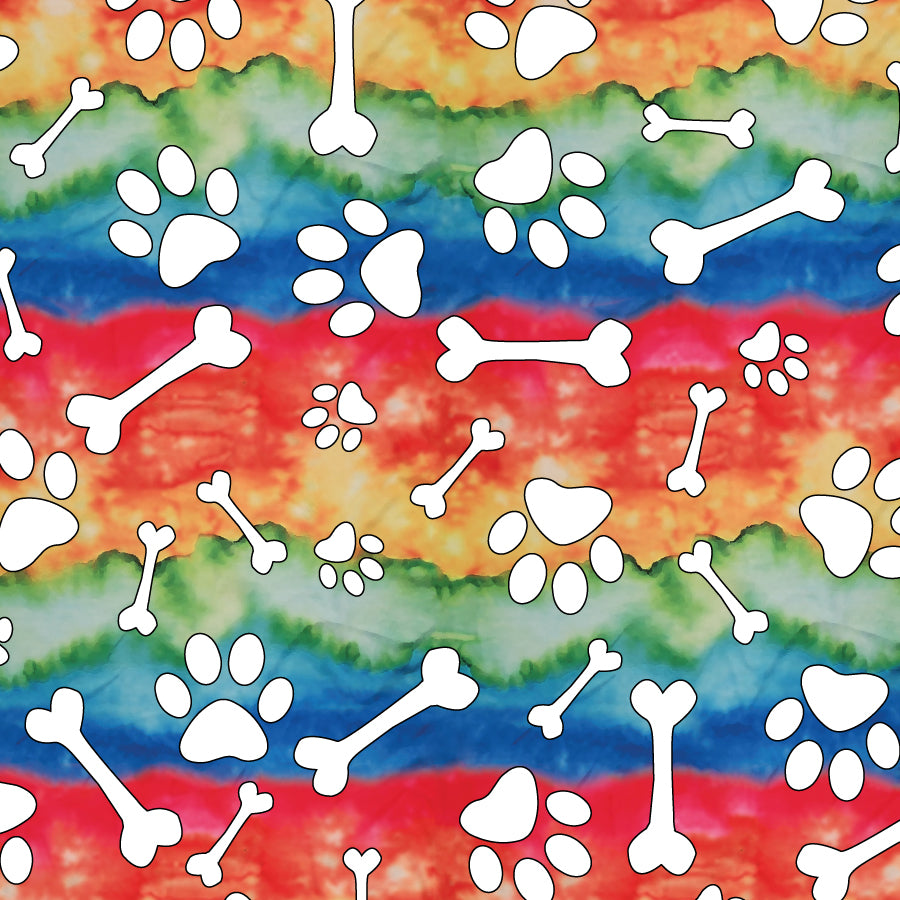 SQ3261 Paws & Bones Bandana