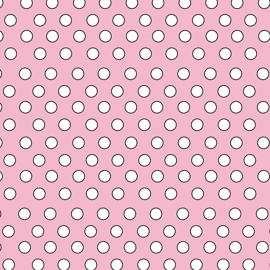 SQ3264 Pink Polka Square Bandana