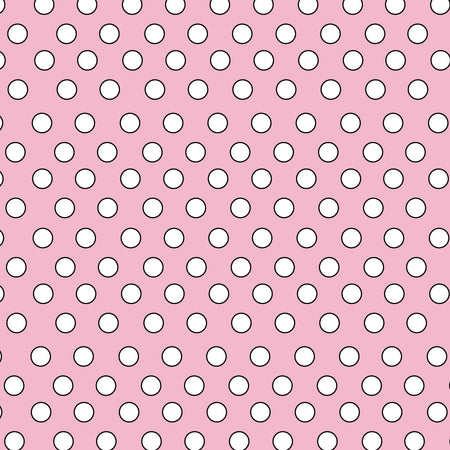 SQ3264 Pink Polka Square Bandana