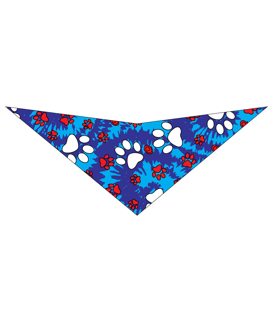 S3265 Paws & Bones Bandana, Blue Tye