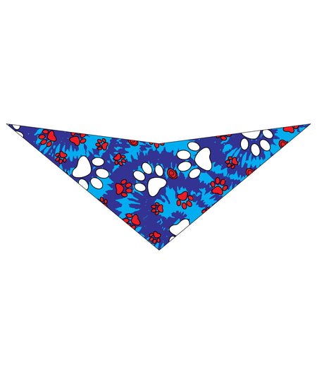 S3265 Paws & Bones Bandana, Blue Tye