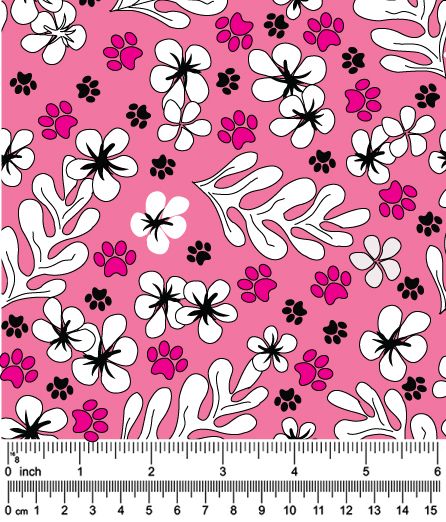 F7269 Flowers Fabric, Aloha